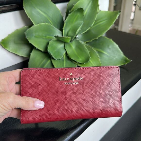 New w/tags Kate Spade genuine leather STACI Stefano, large wallet, clutch purse - Picture 2 of 9